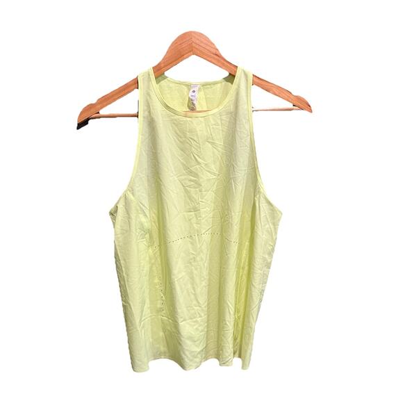 Lululemon Yellow Swift Ventilated Racerback Women's Running Tank Top Size 6 - Picture 1 of 4